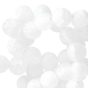 Naturstein Perlen Chalcedon (Achat) 6mm White opal