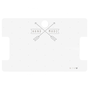 Schmuck Karten "hand made" Off white