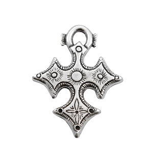 Metall Anh&auml;nger TQ Keltisches Kreuz Antique silber