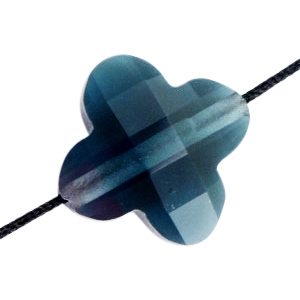 Fashion Facett Perlen Gl&uuml;cksklee Deep montana blue