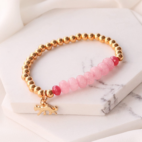 Immer gut: Schmuck mit Facett geschliffenen Naturstein Perlen