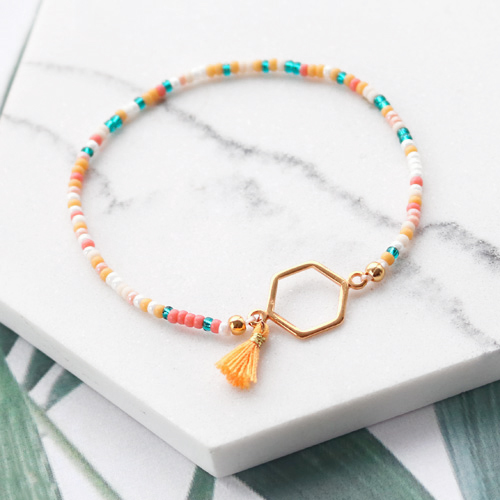 Miyuki Inspiration mit DQ Metall in grafischen Formen!