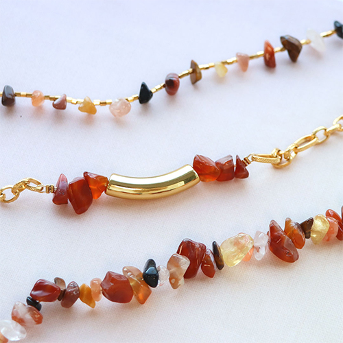 Mit Chips-Naturstein-Perlen Schmuck anfertigen