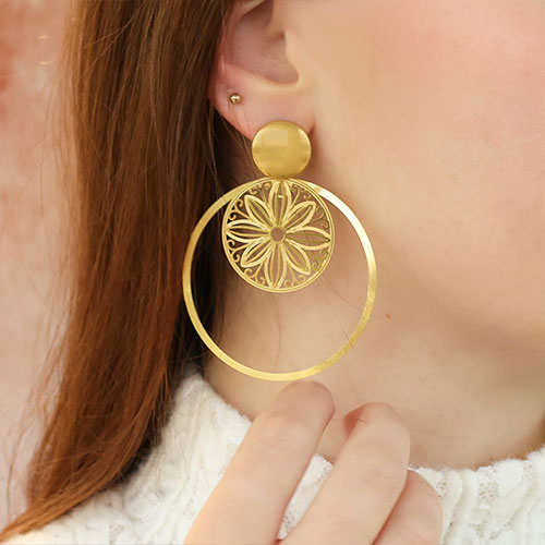 Kreative Statement-Ohrringe mit Edelstahlanh&auml;ngern herstellen