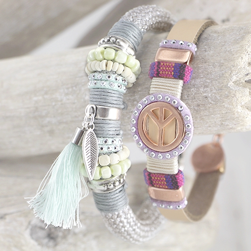 Verschiedener hippe mix & match Schmuck