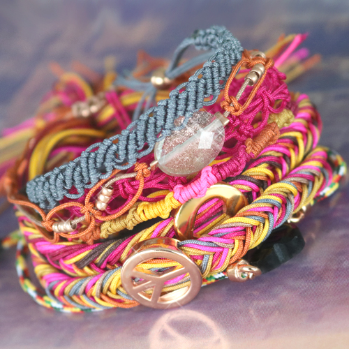 Trend Armb&auml;nder machen? Schauen Sie in der Inspiration dieser hippen Kordel!