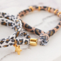 Entwerfen Sie sch&ouml;ne Armb&auml;nder und Haargummis mit gestepptem Elastikband Leopard: