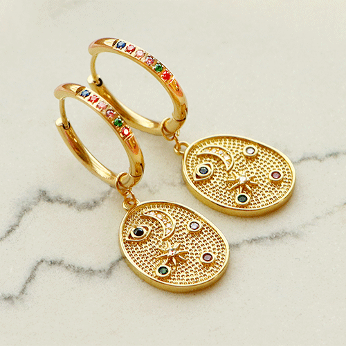 Edelstahl-Creolen individuell designen