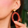 Ohrring-Designs mit Facett-Perlenanh&auml;nger