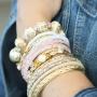 Mach hippen Schmuck aus trendy Band mit einem Metallic Look!