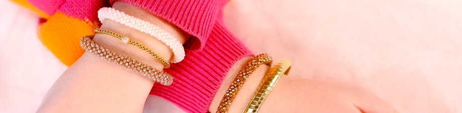 Facett Glas Armb&auml;nd