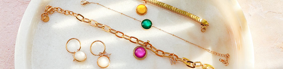 12 mm flach Cabochon Polaris Elements