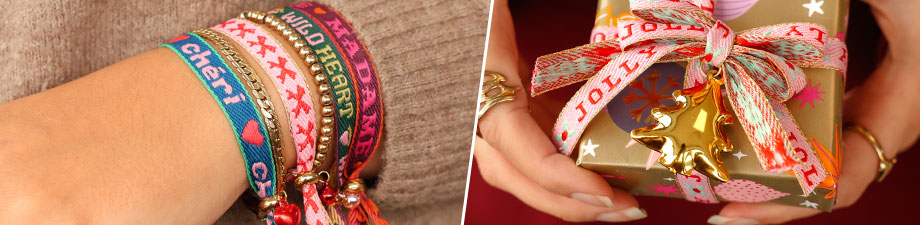 Schmuckband mit Text