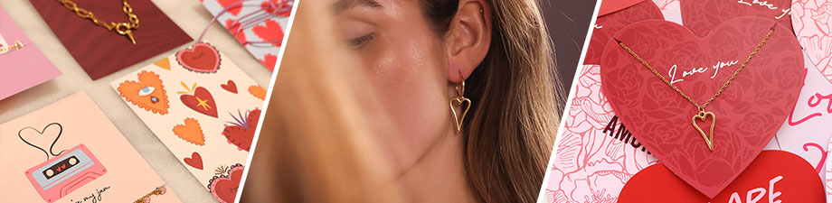 Neue Schmuckkarten und Herz-Anh&auml;nger f&uuml;r Valentinsgr&uuml;&szlig;e