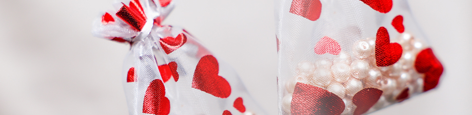 Neue Organza-Schmuckbeutelchen für den Valentinstag Neue Organza-Schmuckbeutelchen für den Valentinstag