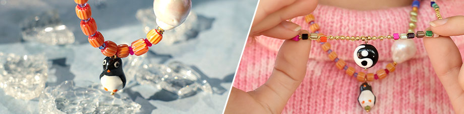 Wundersch&ouml;n! Neue Serie handbemalter Glasperlen 