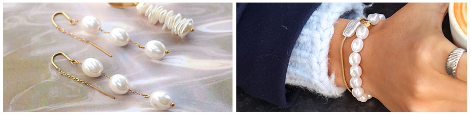 Imitat-S&uuml;&szlig;wasserperlen in verschiedenen Designs