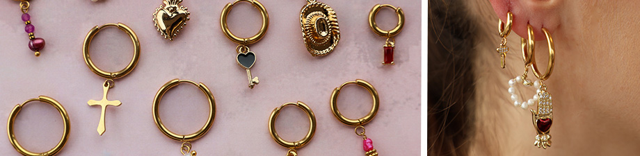 Neue Serie Creolen aus Edelstahl mit &Ouml;se