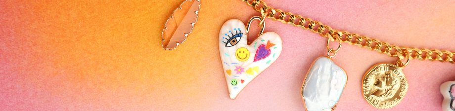 Just in! Neue Serie Metallanh&auml;nger mit Emaille