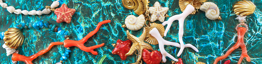 Neue Serie mit filigranen Acrylperlen im korallendesign