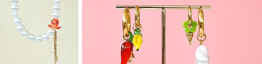 Neue Serie Glasperlen in trendigen Designs