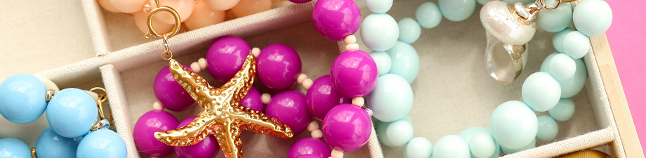 Gro&szlig;e, runde Acrylperlen in dauerhaft strahlenden Farben