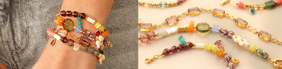 Neue Serie tschechischer Pressglasperlen