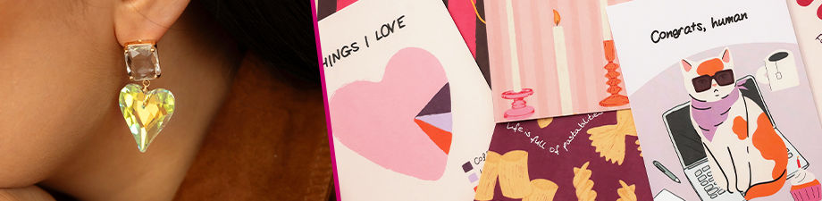 Ohrringe aus Kristallglas und BY31®-Schmuckkarten Ohrringe aus Kristallglas und BY31®-Schmuckkarten