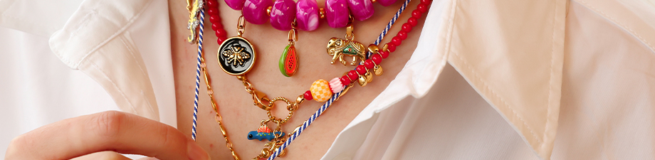 Neu eingetroffen! Emaillierte Anh&auml;nger aus Edelstahl 