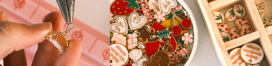 Neue farbenfrohe Metallanh&auml;nger