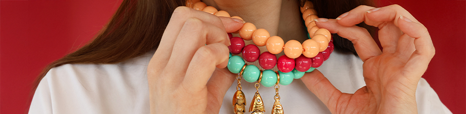 Neu! Runde BY31&reg;-Acryl-Perlenketten