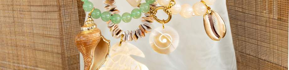 Neue Serie mit echten Muschel- und Perlmuttanh&auml;nger