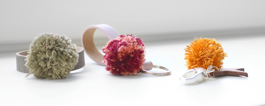 Pompoms machen mit Macramé afbeelding